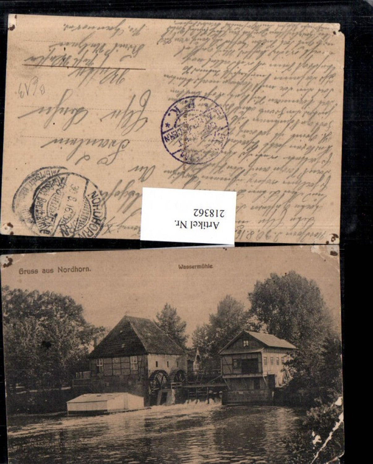 218362,Gruß aus Nordhorn Wassermühle Mühle