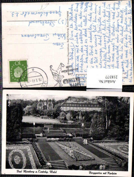 218377,Bad Meinberg am Teutoburger Wald Berggarten Garten m. Kurheim