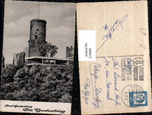 218400,Bad Godesberg Die Godesburg Burg