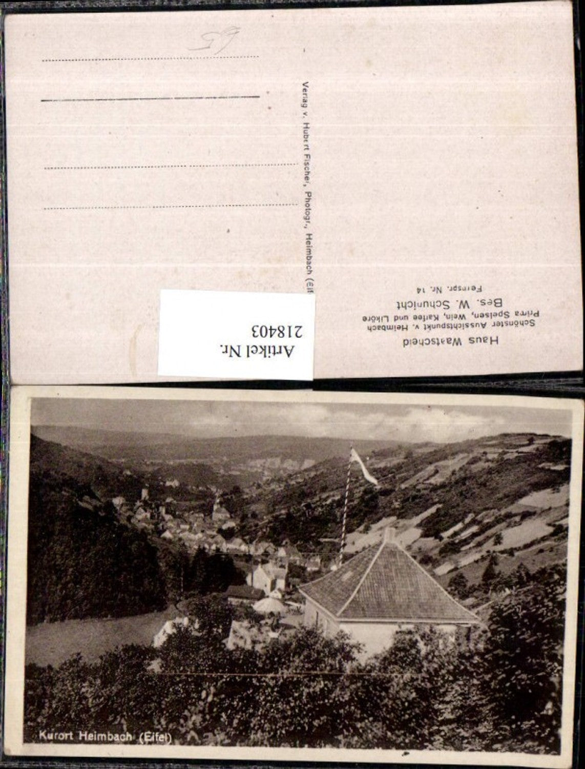 218403,Heimbach i. d. Eifel Totale Haus Waatscheid