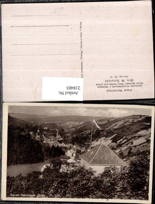 218403,Heimbach i. d. Eifel Totale Haus Waatscheid