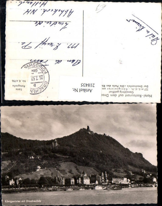 218435,Königswinter Totale m. Drachenfels