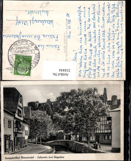 218444,Münstereifel Erftpartie u. Burgruine Ruine