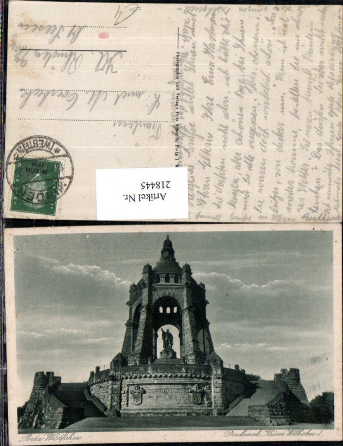 218445,Porta Westfalica Denkmal Kaiser Wilhelm 1