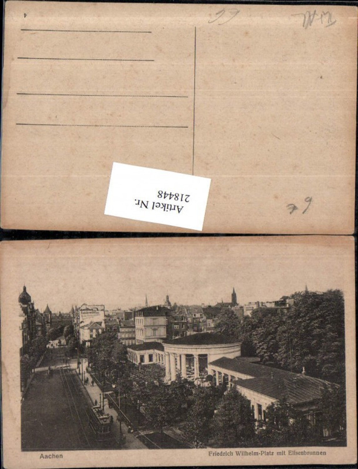218448,Aachen Friedrich Wilhelm-Platz m. Elisenbrunnen