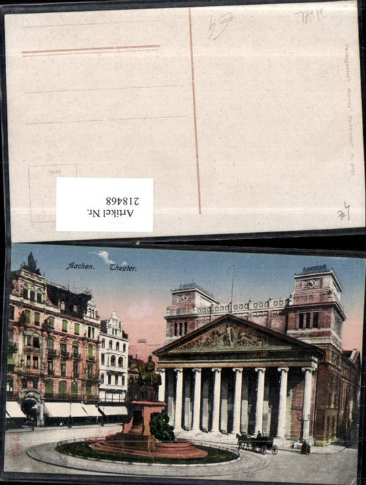 218468,Aachen Theater m. Kaiser Wilhelm Denkmal