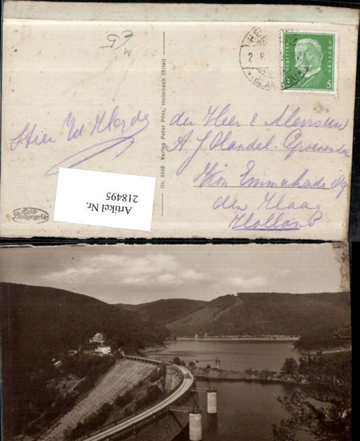 218495,Urftalsperre Talsperre b. Heimbach Eifel Damm