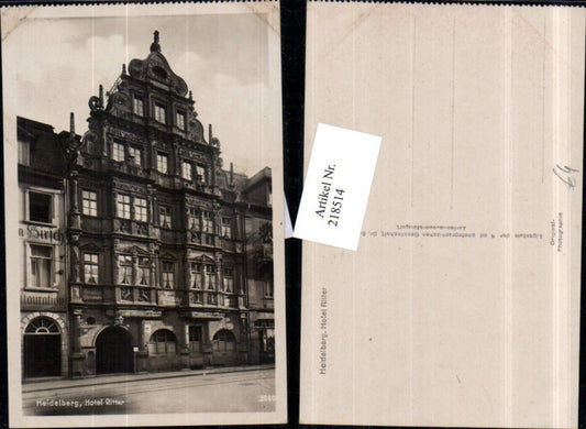 218514, Heidelberg Hotel Ritter