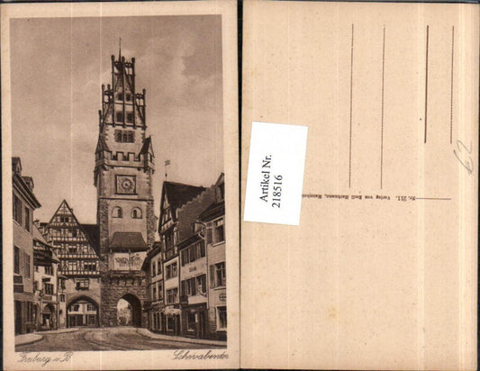218516, Freiburg im Breisgau Schwabentor Tower Street View