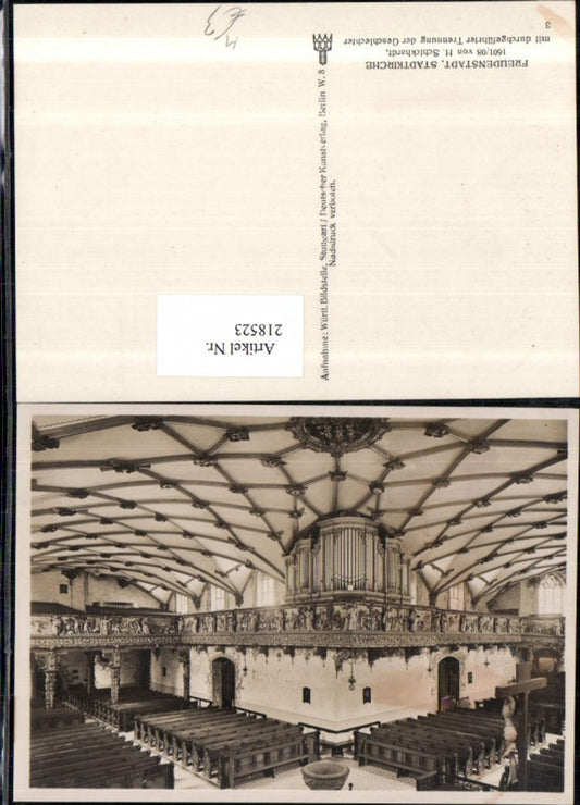 218523, Freudenstadt Town Church, Church Interior View