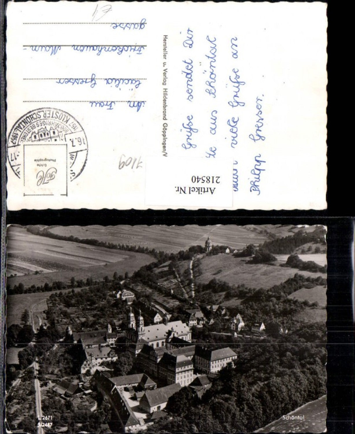 218540,Schöntal Totale Kloster
