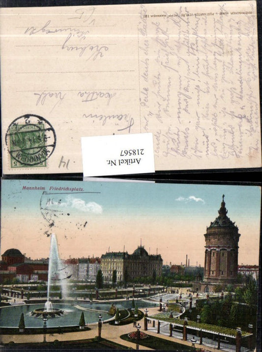218567, Mannheim Friedrichsplatz Fountain Pub Hepp 127