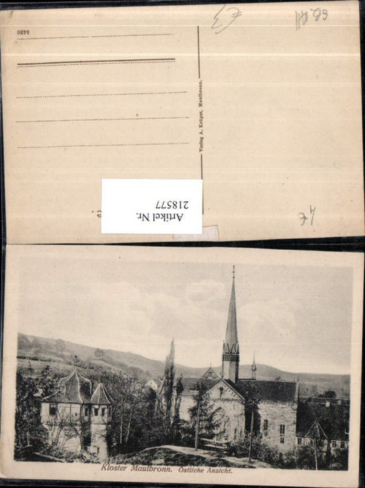 218577, Maulbronn Monastery Eastern View