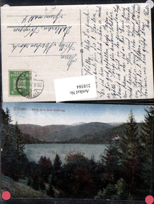 218584, Titisee Lake View towards the Feldberg