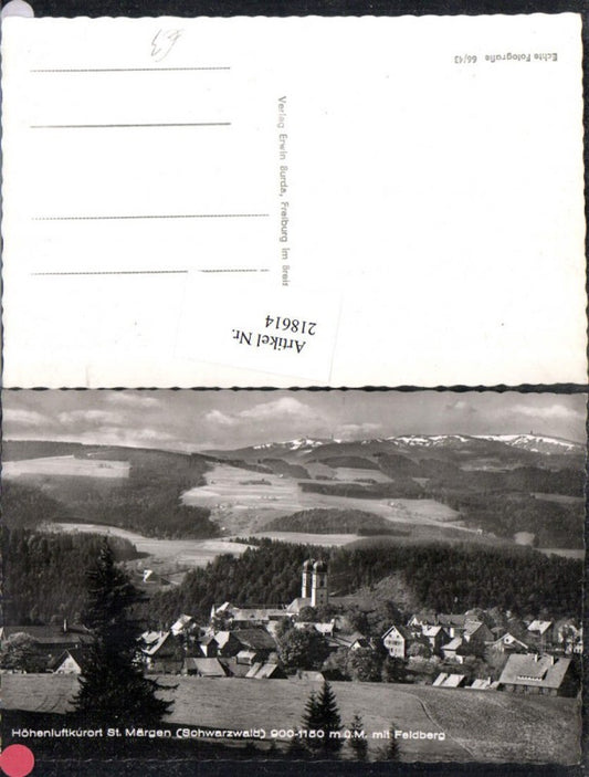 218614, St. Märgen in the Black Forest Total view including Feldberg