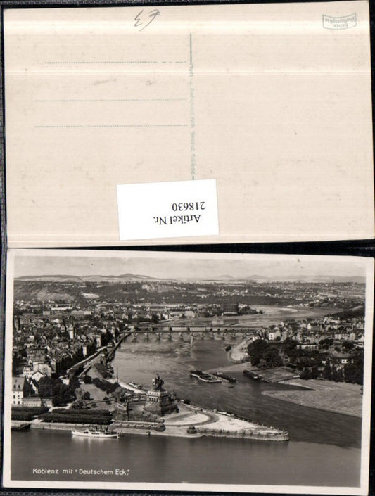 218630,Koblenz Totale m. Deutschem Eck