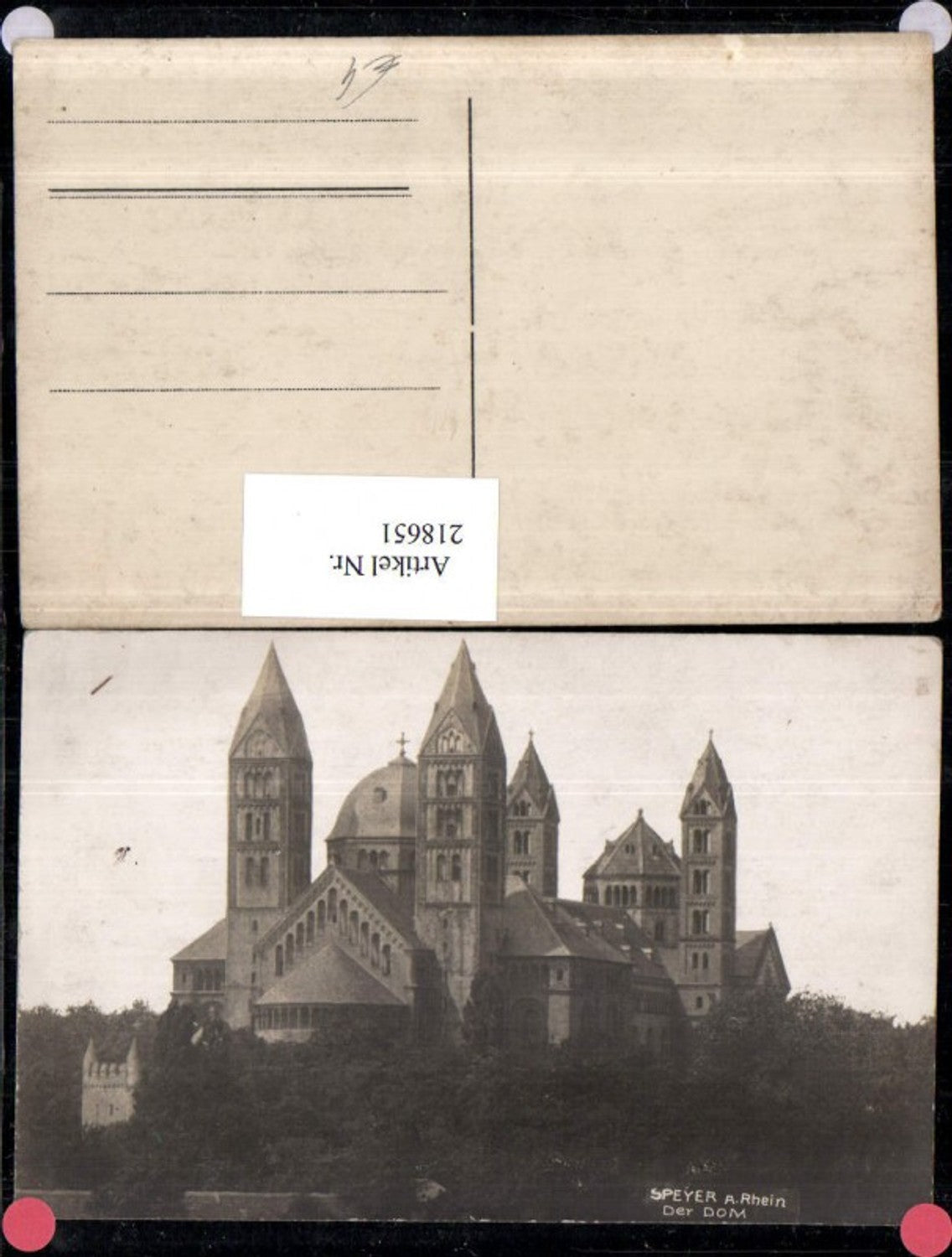 218651,Speyer a. Rhein Der Dom Kirche