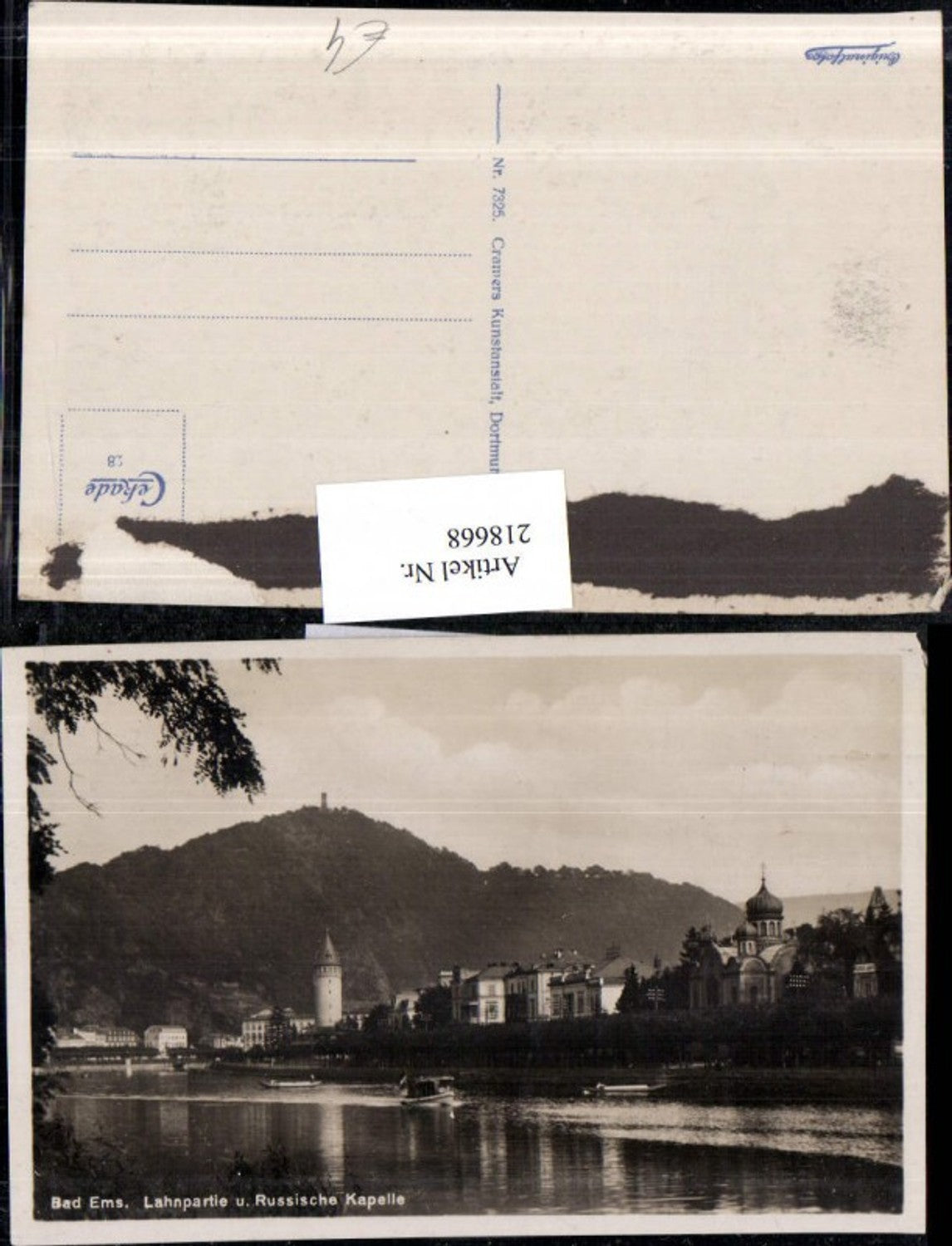 218668,Bad Ems Lahnpartie u. Russische Kapelle