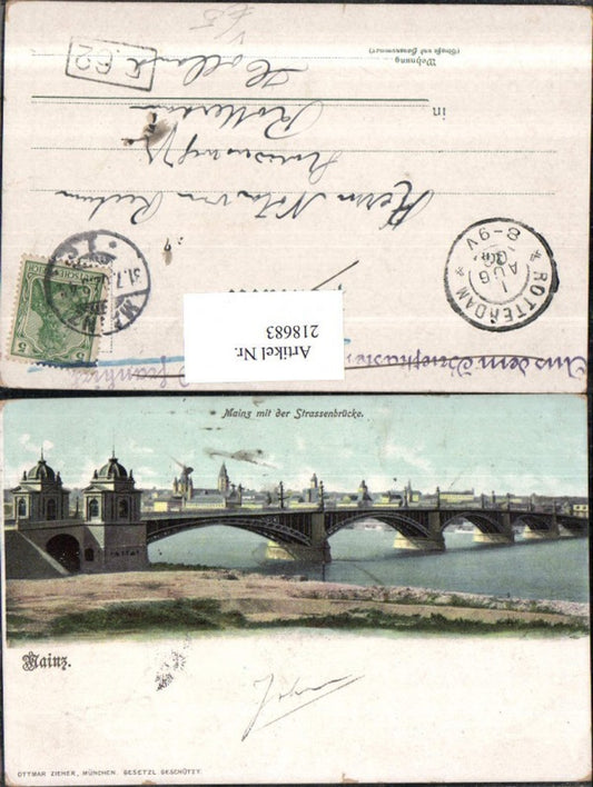 218683,Mainz m. d. Straßenbrücke Brücke pub Ottmar Zieher