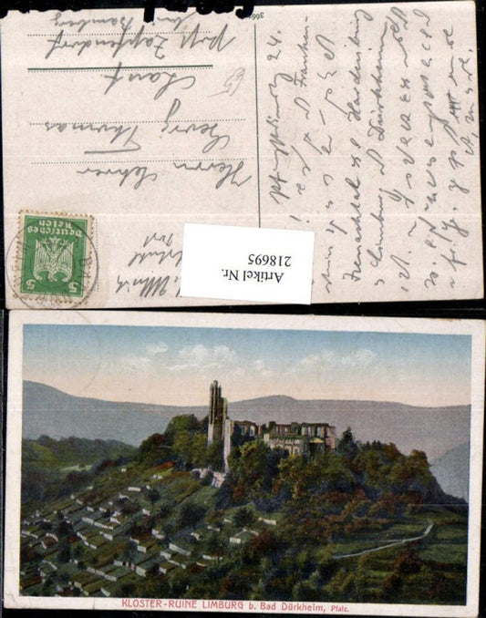 218695,Kloster Ruine Limburg b. Bad Dürkheim Pfalz