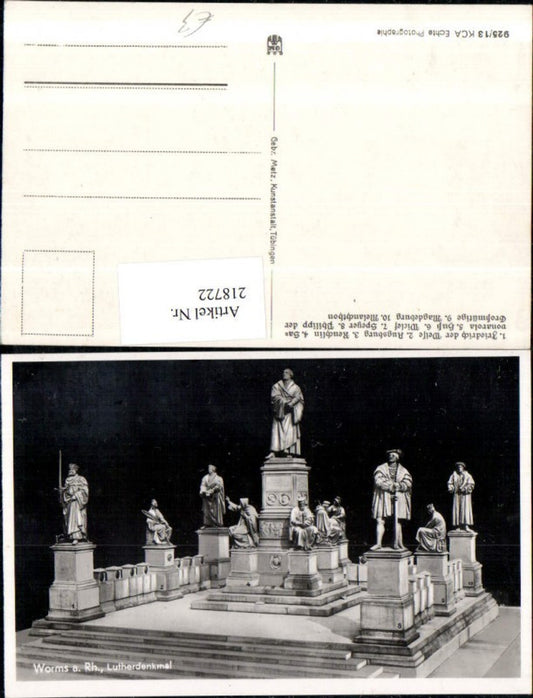 218722,Worms a. Rhein Lutherdenkmal Denkmal