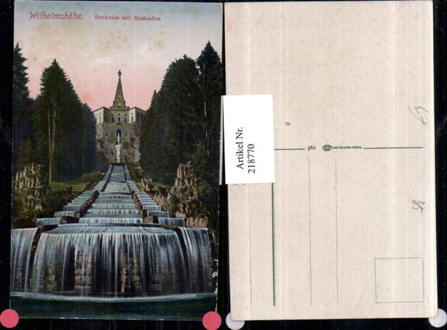 218770,Kassel Wilhelmshöhe Herkules m. Kaskaden Wasserfall