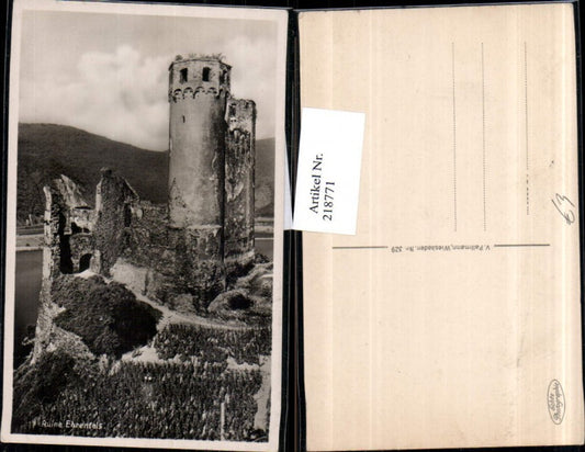 218771,Ruine Ehrenfels b. Rüdesheim a. Rhein
