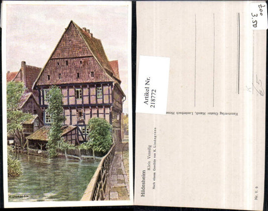 218772,Künstler AK K. Lindegreen Hildesheim Klein Venedig