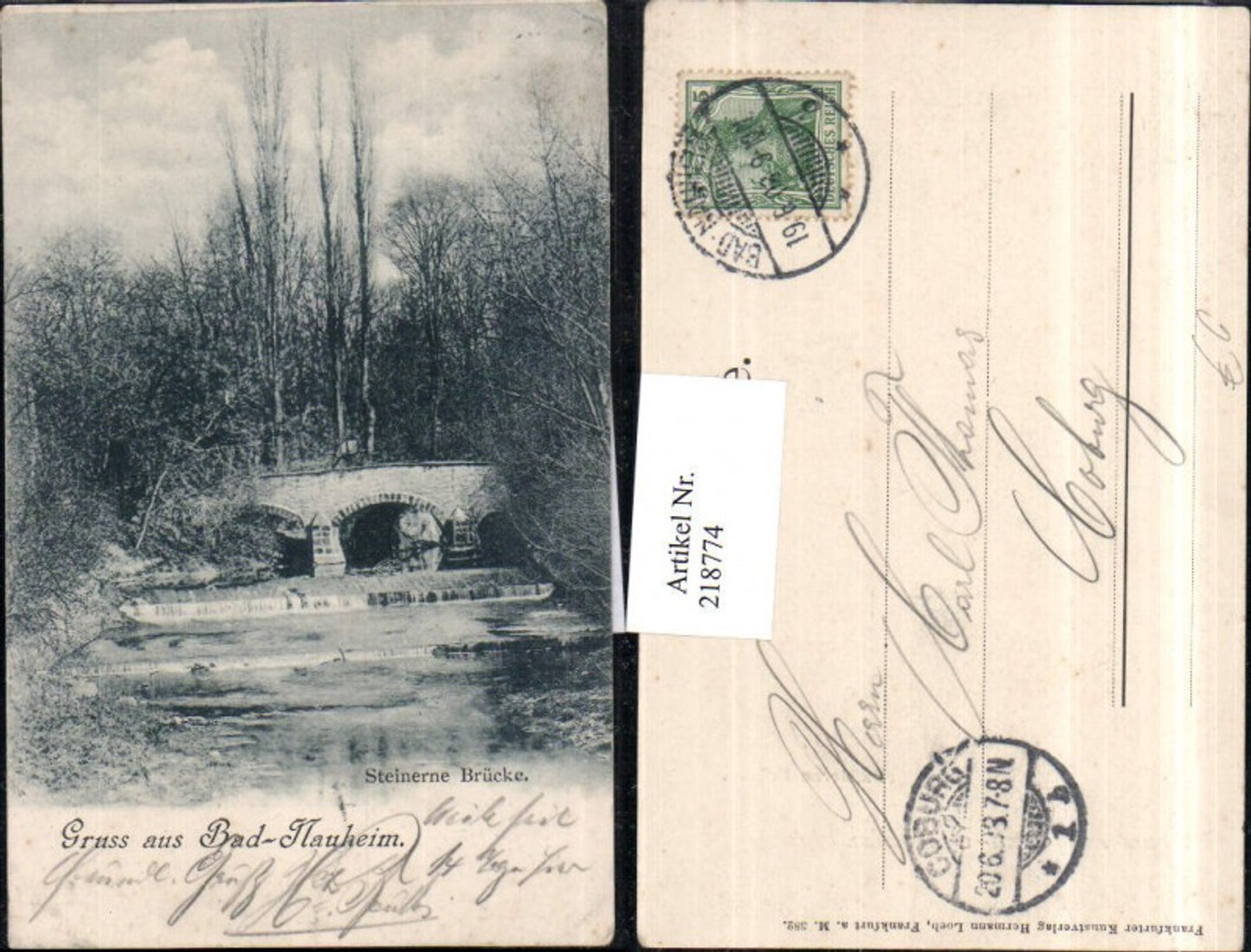 218774,Gruß aus Bad-Nauheim Steinerne Brücke