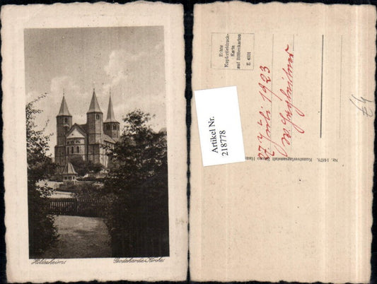 218778,Präge AK Hildesheim Godehardi-Kirche
