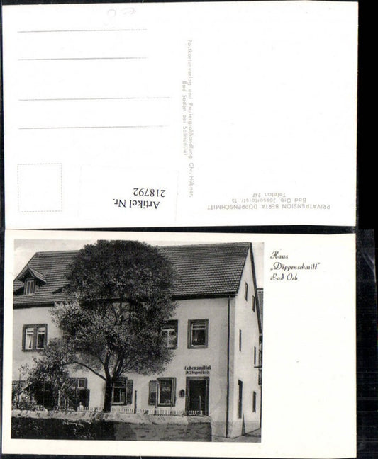 218792,Bad Orb Privatpension Berta Döppenschmitt Hausansicht
