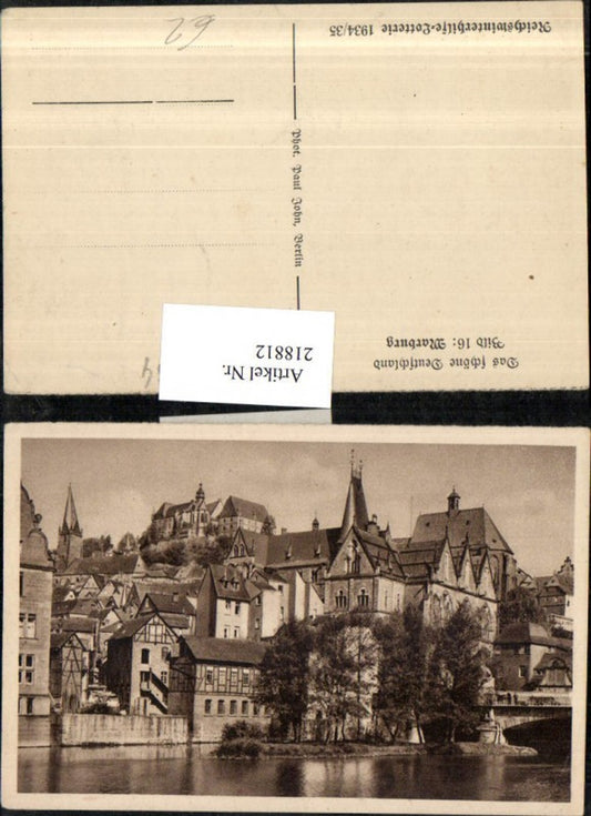 218812,Marburg Teilansicht Partie