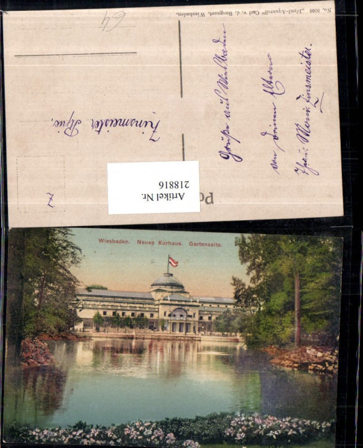 218816,Wiesbaden Neues Kurhaus Gartenseite