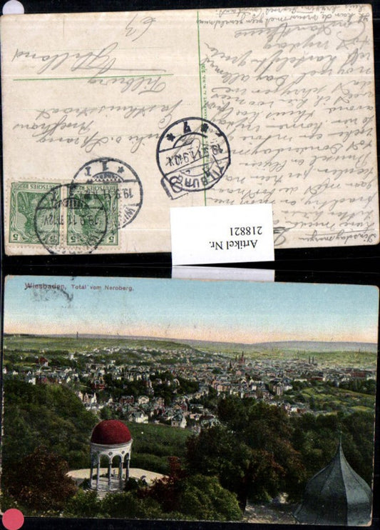 218821,Wiesbaden Totale vom Neroberg Tempel