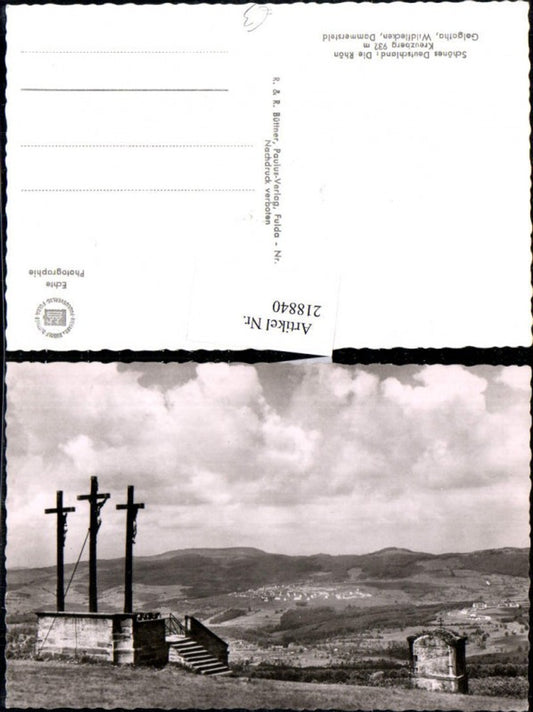 218840,Die Rhön Kreuzberg Golgatha Wildflecken Dammersteld Kreuze