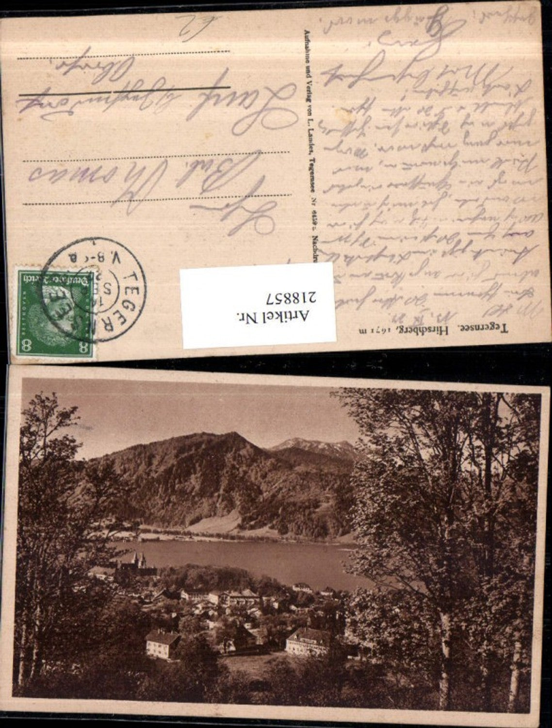 218857, Tegernsee Lake Hirschberg Partial view