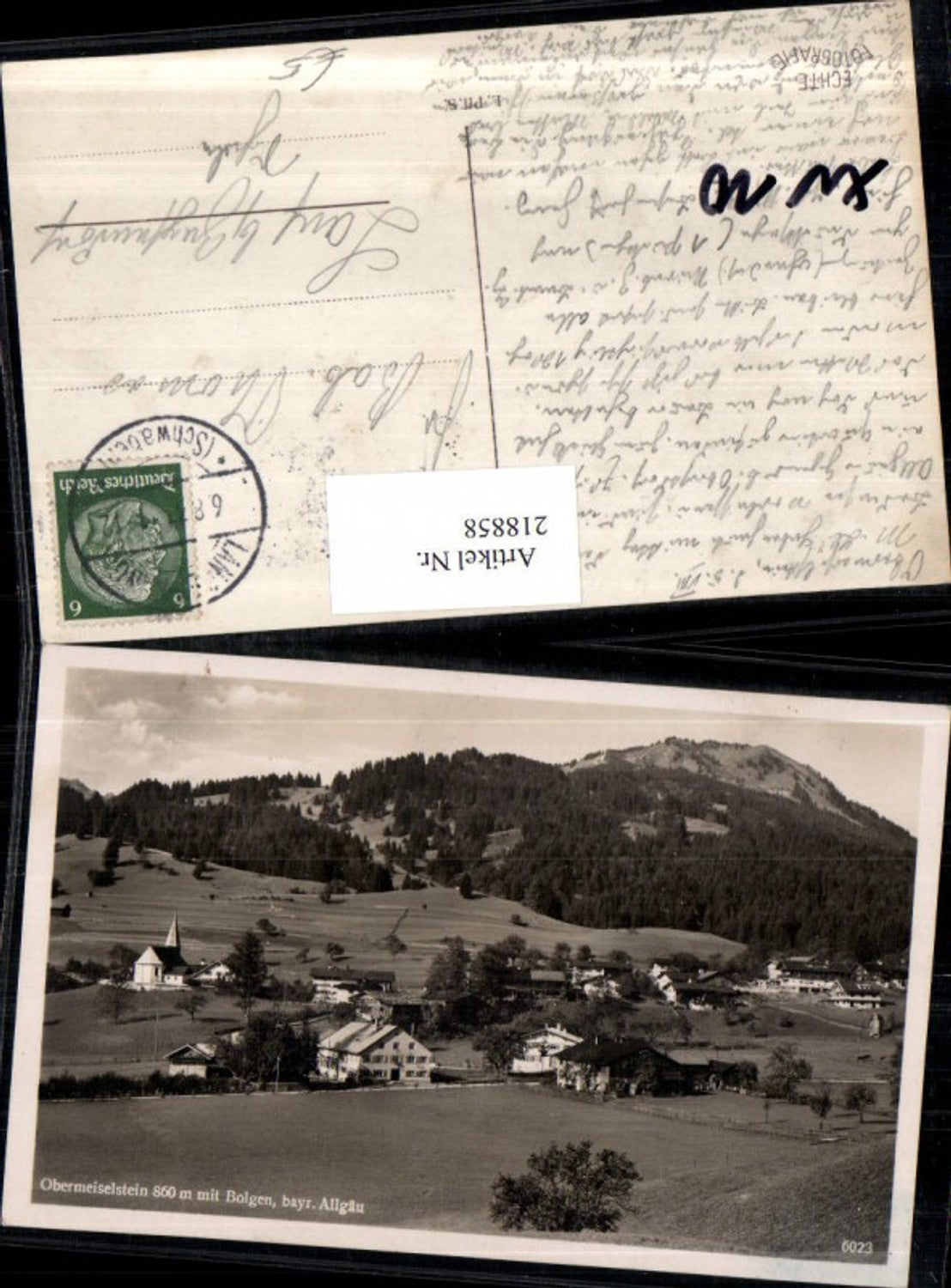 218858,Obermeiselstein Totale m. Bolgen im bayerischen Allgäu