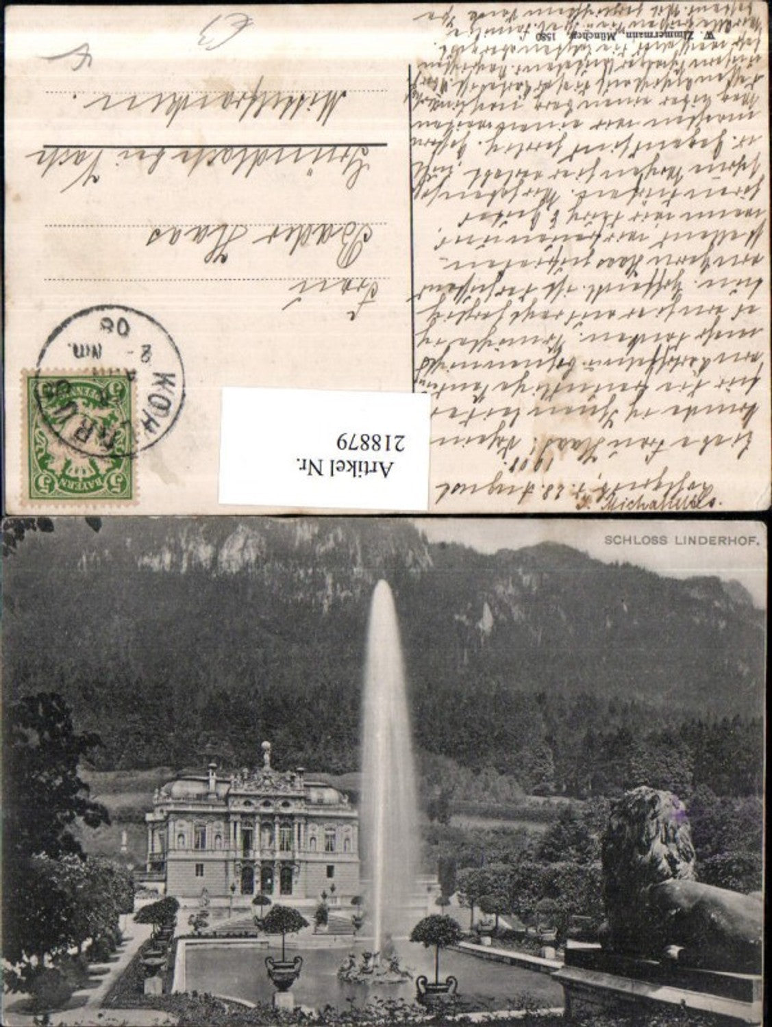 218879, Linderhof Castle b. Ettal fountain
