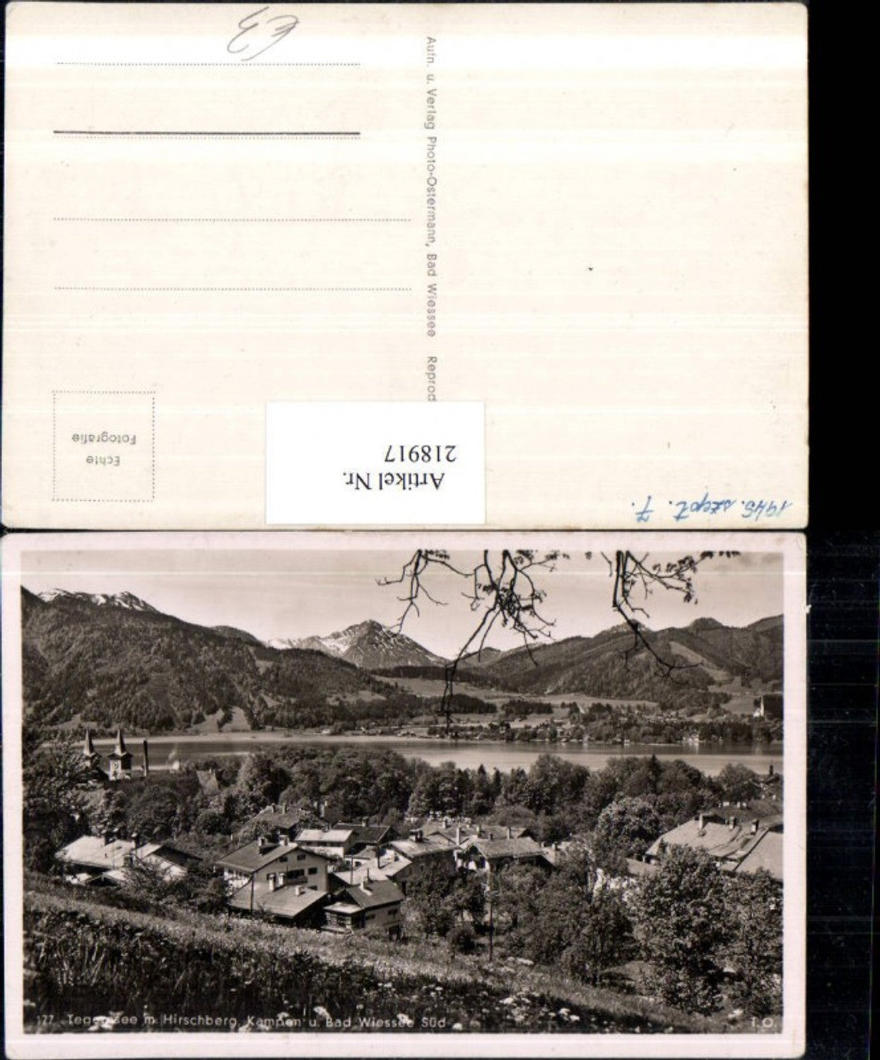 218917,Tegernsee m. Hirschberg Kampen u. Bad Wiessee Süd
