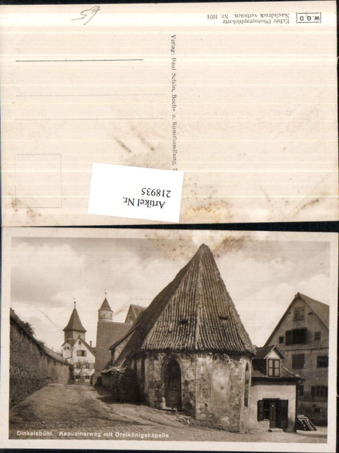 218935,Dinkelsbühl Kapuzinerweg m. Dreikönigskapelle Kapelle