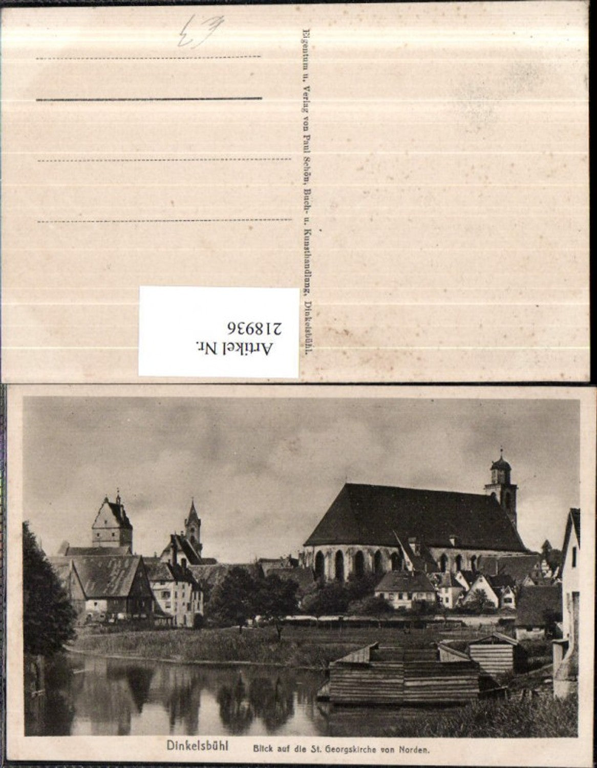 218936,Dinkelsbühl Blick auf d. St. Gerogskirche Kirche von Norden