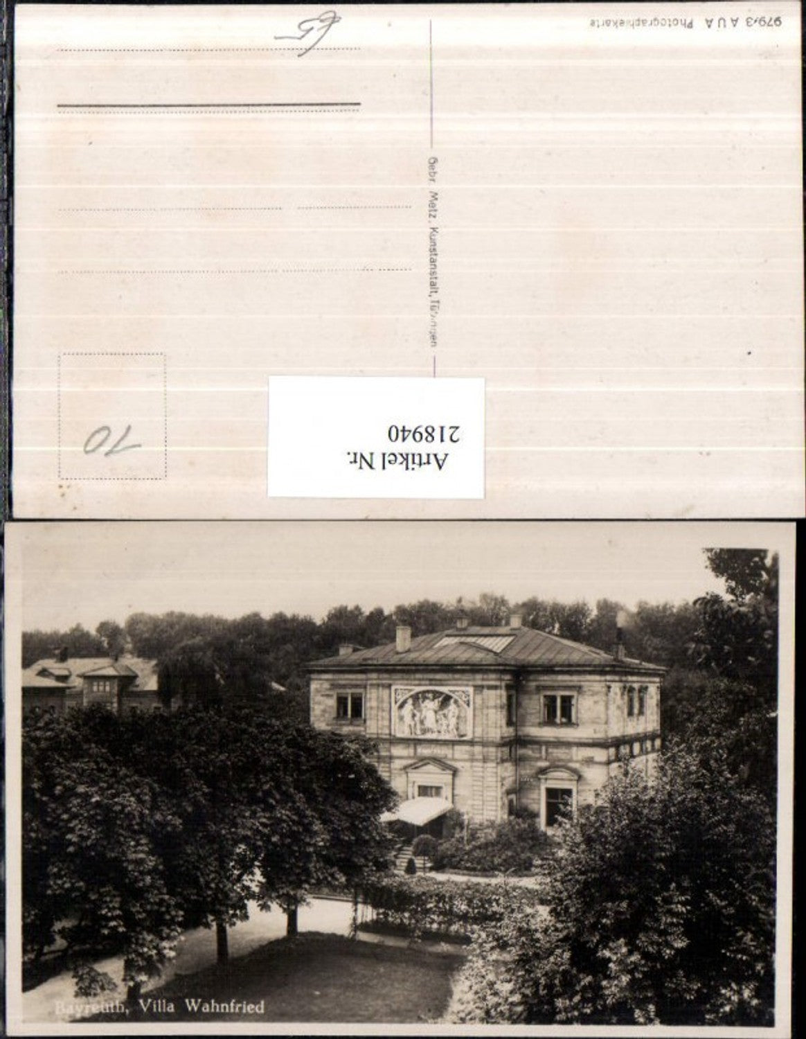 218940,Bayreuth Villa Wahnfried