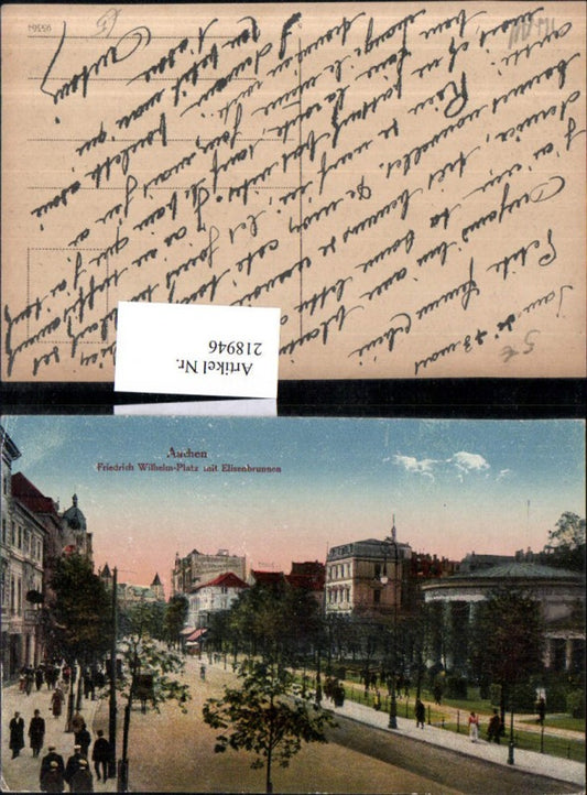 218946,Aachen Friedrich Wilhelm-Platz m. Elisenbrunnen
