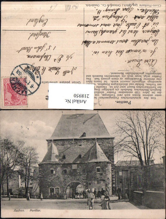 218950,Aachen Ponttor Tor