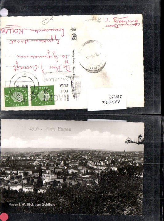 218959,Hagen in Westfalen Totale Blick v. Goldberg
