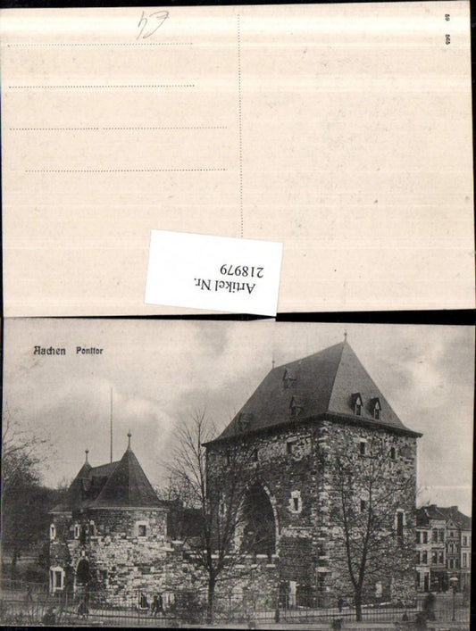 218979,Aachen Ponttor Tor Turm
