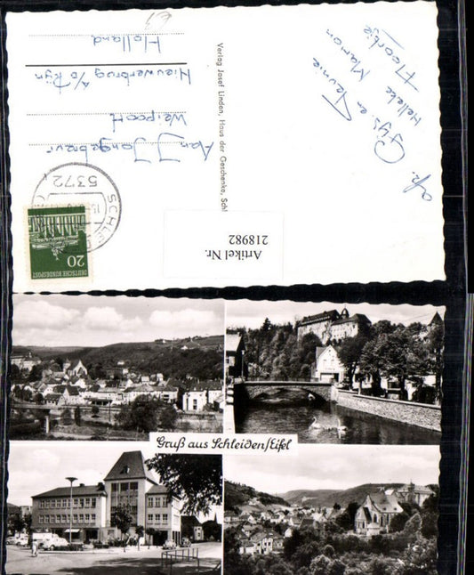 218982,Gruß aus Schleiden a. d. Eifel Totale Brücke Mehrbildkarte