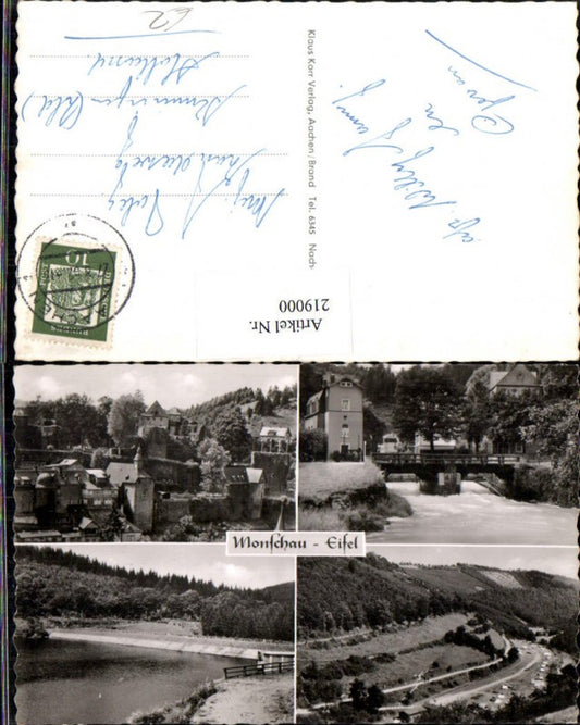 219000,Monschau a. d. Eifel Totale Brücke Mehrbildkarte