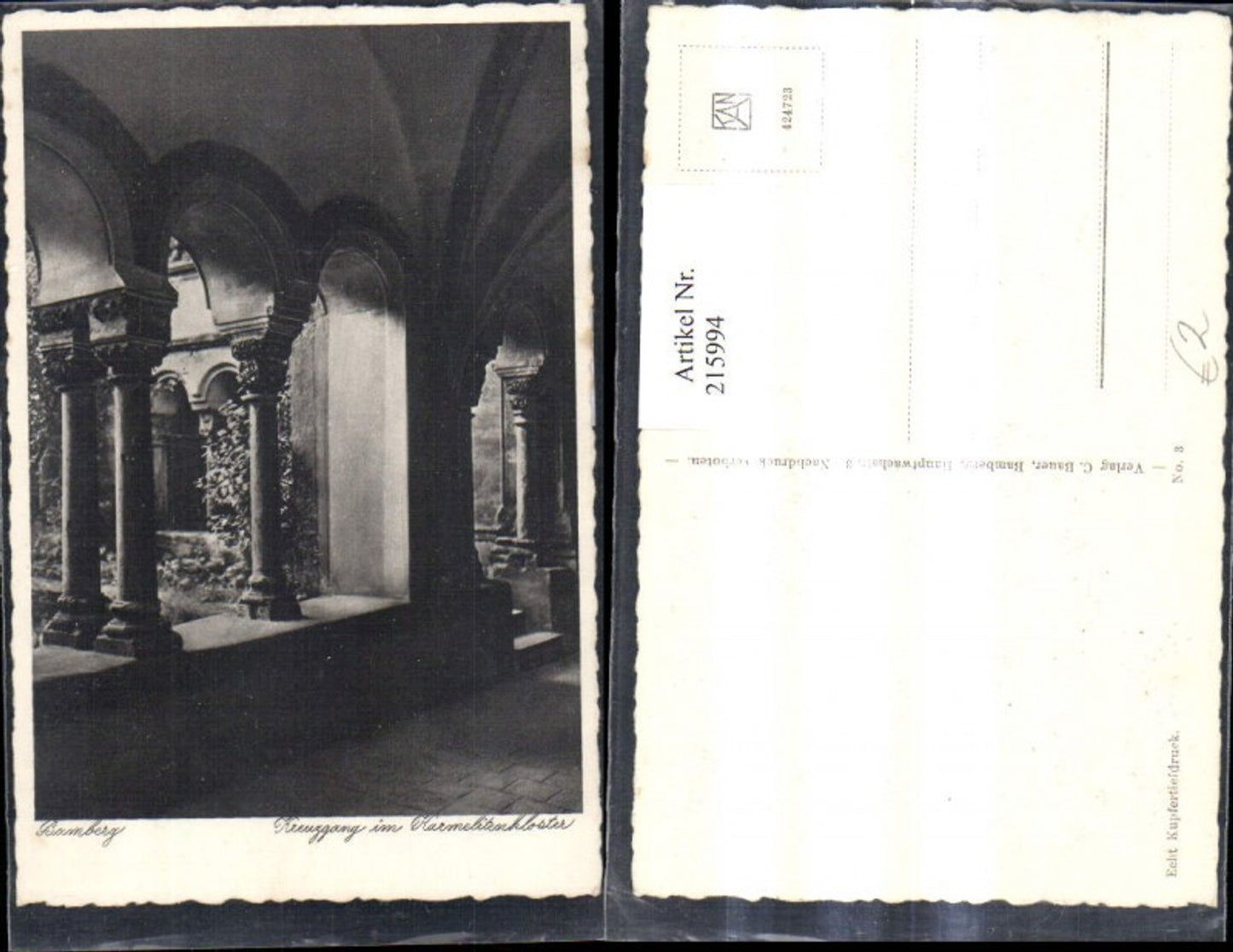 215994,Bamberg Kreuzgang i. Karmelitenkloster Kloster