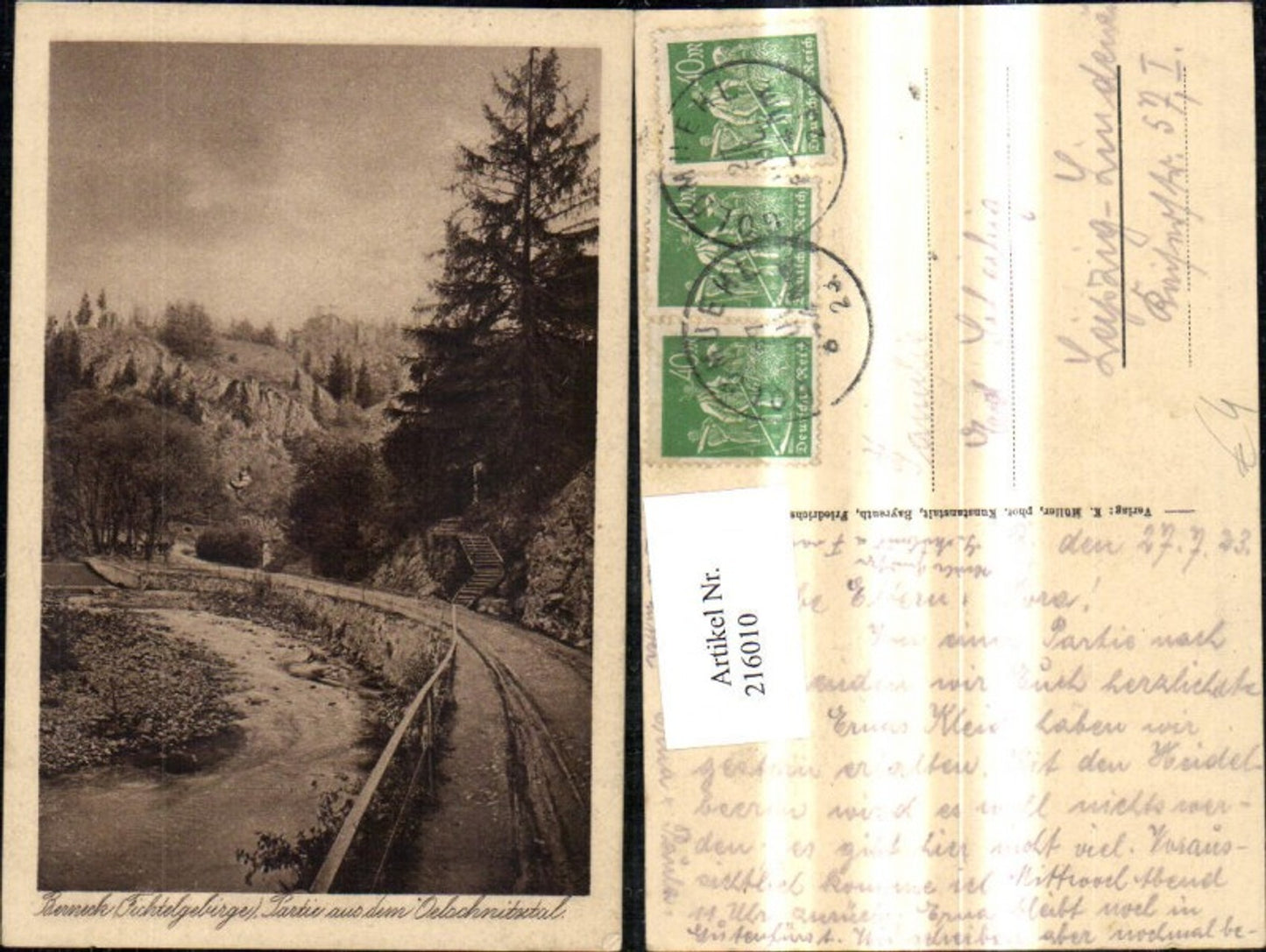 216010,Berneck Fichtelgebirge Partie a. d. Oelschnitztal
